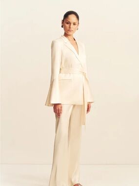 La Lune Bias Cut Pant - Cream